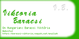 viktoria baracsi business card